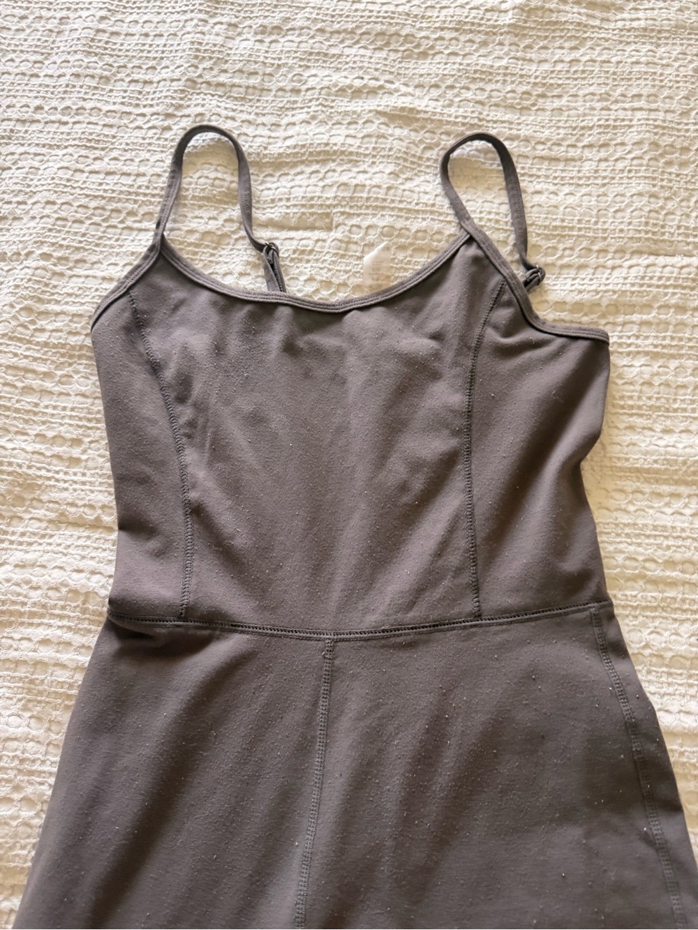 Garage Charcoal Gray Spaghetti-Strap Slip Dress
